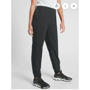 Athleta Brooklyn Lined Pocket Jogger Comfy Black Women Sz 10